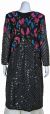Long Beaded Jacket with Multi-colored Sequined Pattern back